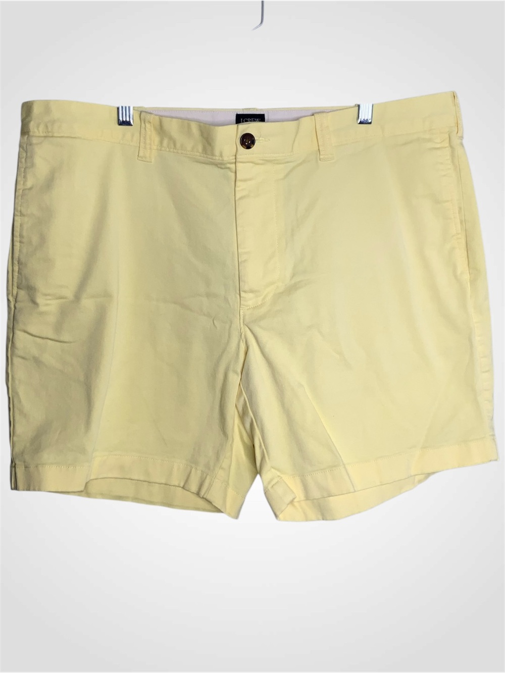 J. Crew Men’s Yellow Flat Front Chino Shorts Size 38
